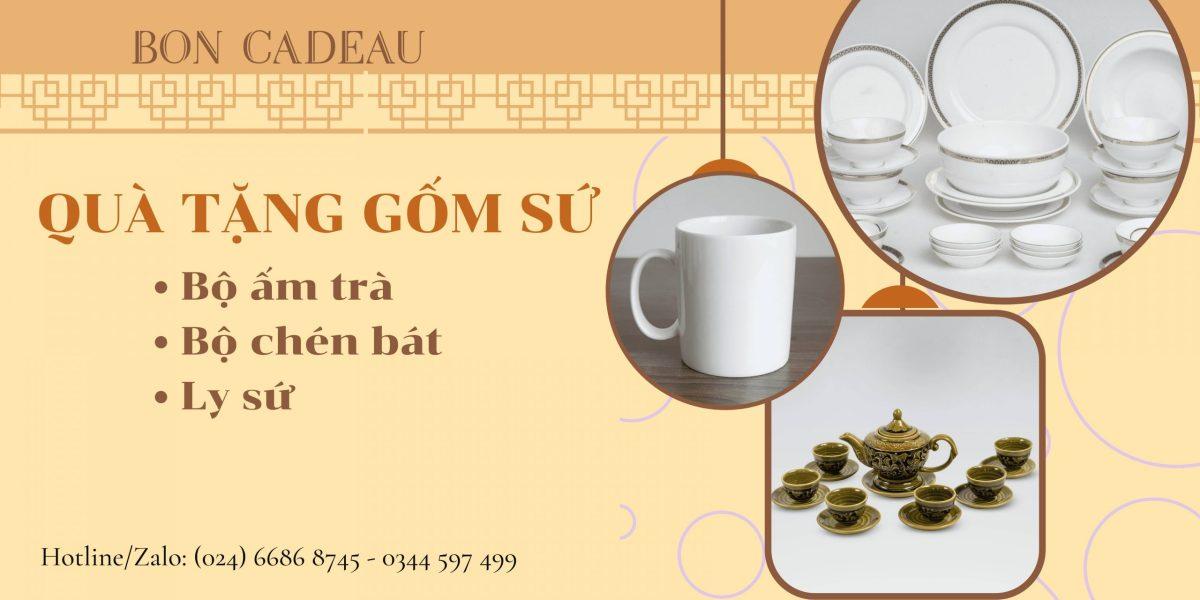 Quà tặng gốm sứ phù hợp ngân sách doanh nghiệp