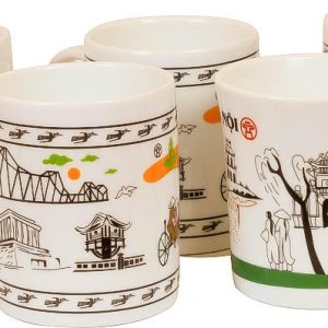 Cốc trụ lùn men trắng - góc ảnh 2