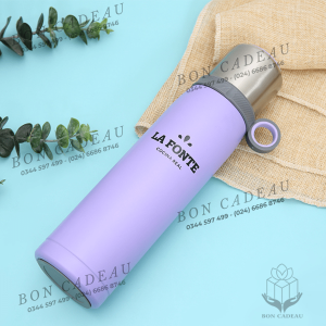 Bình Giữ Nhiệt La Fonte 600ml Màu Tím - góc ảnh 5