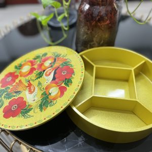 Hộp đựng mứt sơn mài 5 ngăn - góc ảnh 2