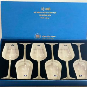 Bộ 6 Ly Rượu Vang Thủy Tinh In Logo – Hộp Quà Doanh Nghiệp - góc ảnh 1