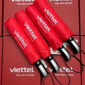 Bộ quà tặng Viettel bình nước và ô gấp in logo - góc ảnh 5