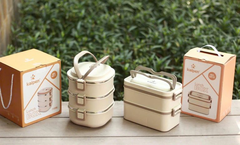Bộ Hộp Cơm Tròn Xếp Tầng Kèm Túi Đựng - ảnh xem nhanh