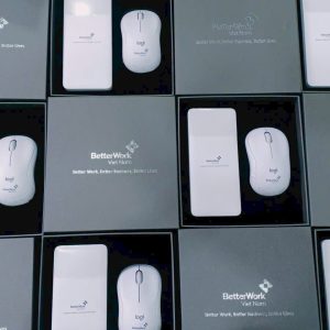 Bộ Quà Tặng Công Nghệ Pin Sạc Dự Phòng In Logo Doanh Nghiệp - góc ảnh 1