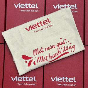 Bộ quà tặng Viettel bình nước và ô gấp in logo - góc ảnh 7