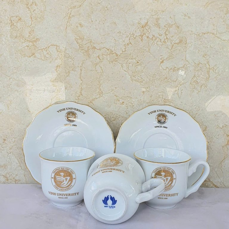 Bộ Cốc Sứ In Logo Kèm Đĩa Lót – Quà Tặng Doanh Nghiệp - ảnh xem nhanh