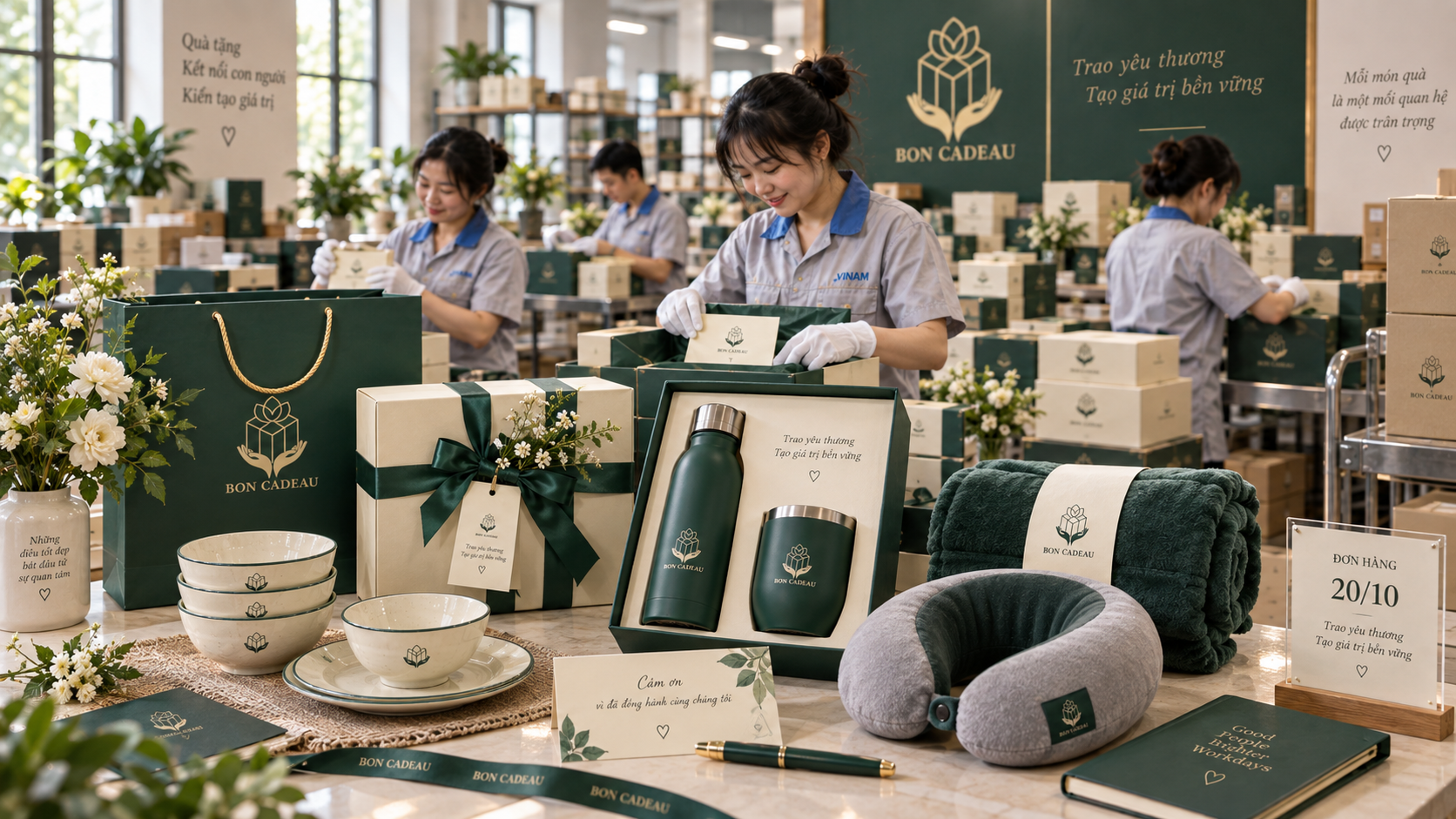 Đặt quà 20/10 số lượng lớn tại Bon Cadeau