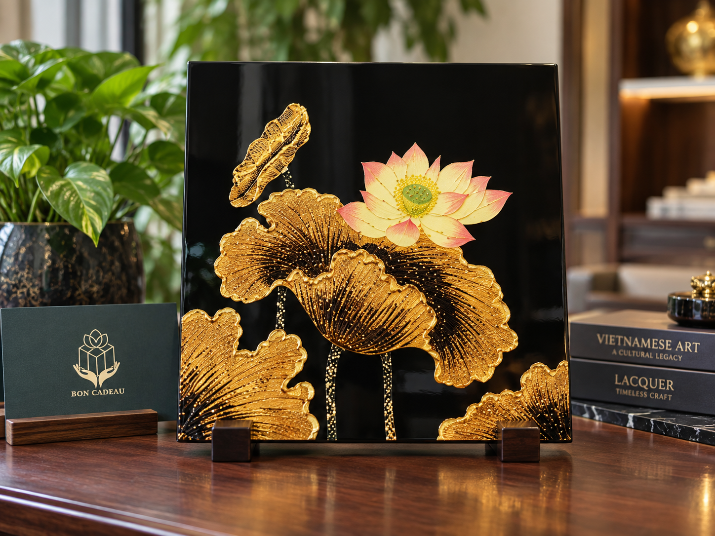 Tranh sơn mài phong cảnh quà tặng lãnh đạo Bon Cadeau