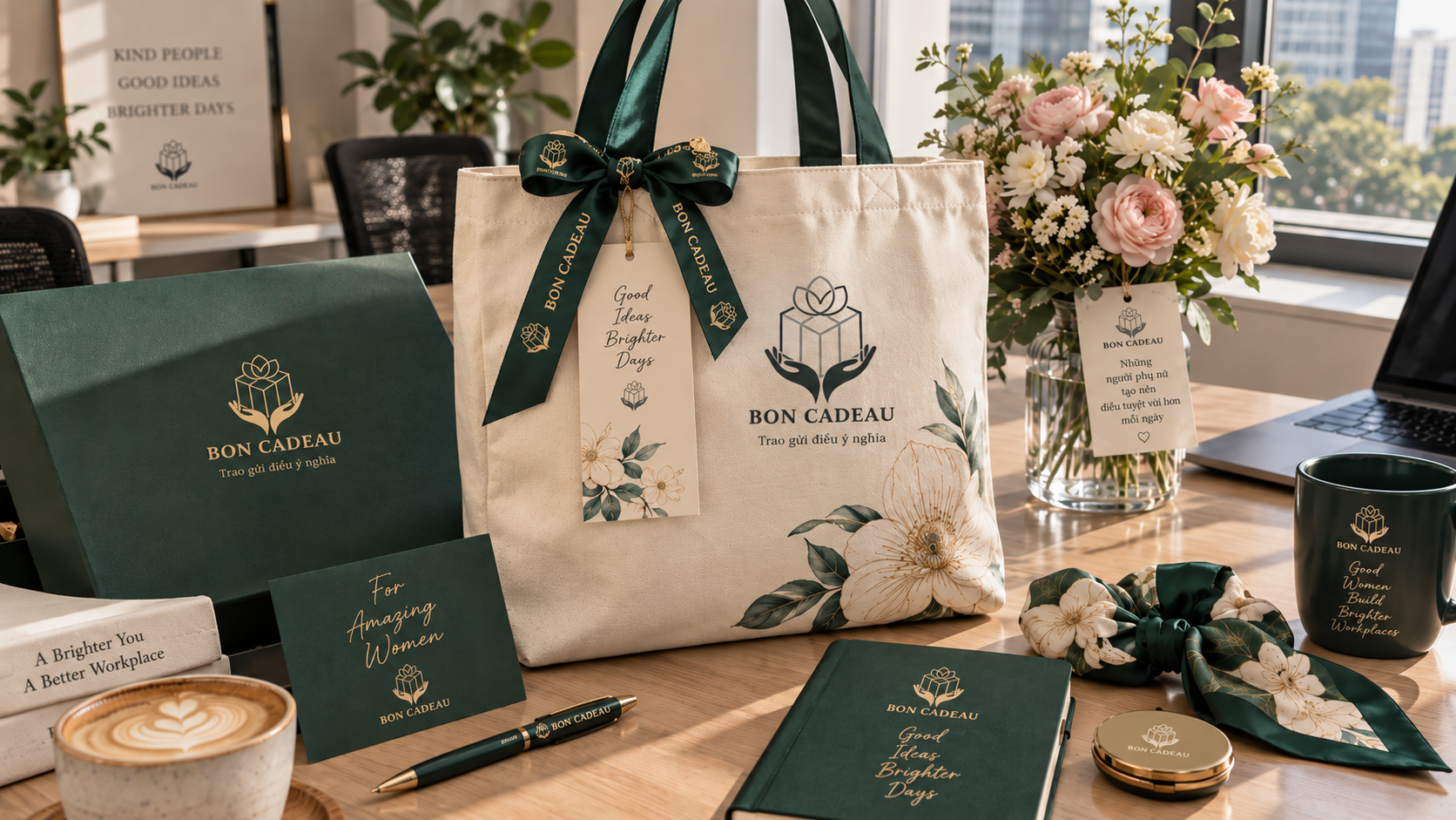 Túi vải canvas quà tặng doanh nghiệp Bon Cadeau