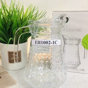 Bộ Bình Ly Thủy Tinh Qing Ping Guo 7 Món EH1002-1D/L7 In Logo - góc ảnh 5