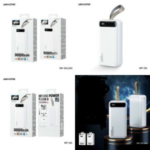 Pin Sạc Dự Phòng WEKOME WP-281/283 30000mAh – 50000mAh
