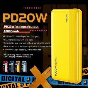 Pin Sạc Dự Phòng WEKOME WP-09 10000mAh Tích Hợp 4 Cáp - góc ảnh 1