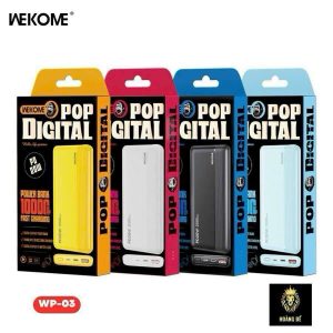 Pin Sạc Dự Phòng WEKOME WP-09 10000mAh Tích Hợp 4 Cáp - góc ảnh 3