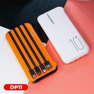 Pin Sạc Dự Phòng DP11 10000mAh Tích Hợp 4 Cáp - góc ảnh 1
