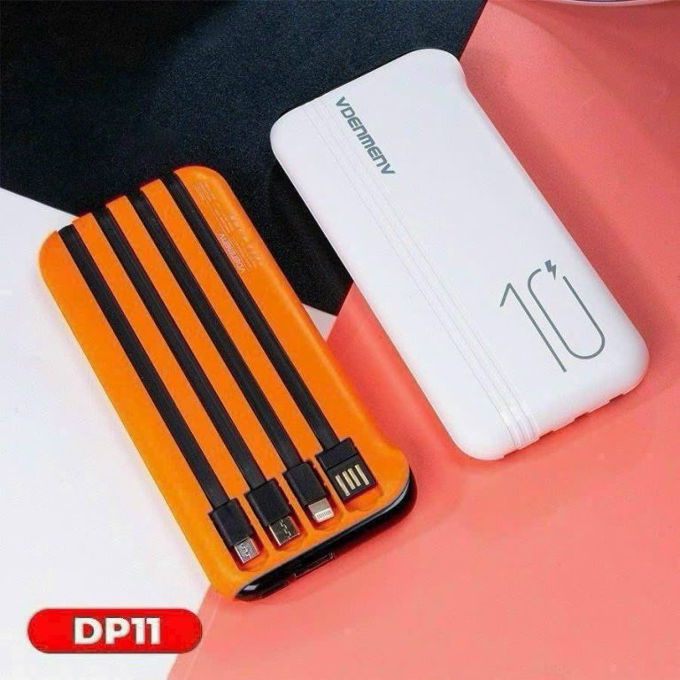 Pin Sạc Dự Phòng DP11 10000mAh Tích Hợp 4 Cáp - ảnh xem nhanh
