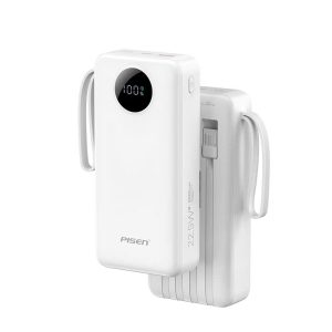 Pin Sạc Dự Phòng PISEN 20000mAh 22.5W Tích Hợp Cáp - góc ảnh 3