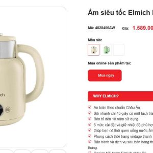 Ấm Siêu Tốc Elmich Cao Cấp – Nhiều Mẫu Quà Tặng Doanh Nghiệp - góc ảnh 3