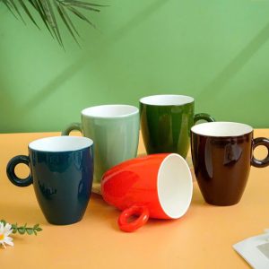 Cốc Sứ Màu Trơn Dáng Cao Bầu In Logo Doanh Nghiệp - góc ảnh 8