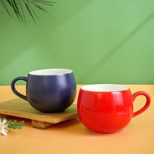 Cốc Sứ Màu Trơn Dáng Cao Bầu In Logo Doanh Nghiệp - góc ảnh 1