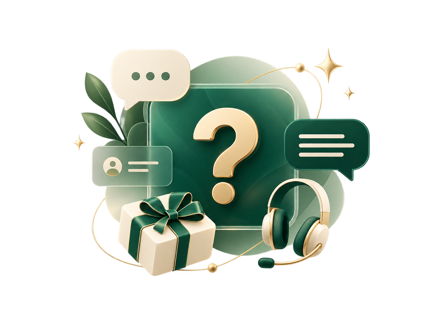 Minh họa câu hỏi thường gặp và hỗ trợ khách hàng Bon Cadeau